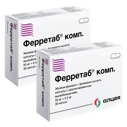 Набор Ферретаб комп №30 капс пролонг из 2 уп со скидкой