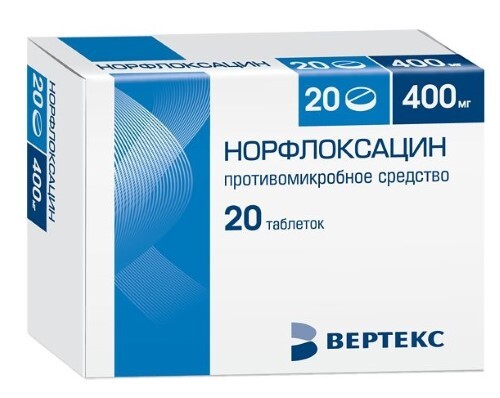 Купить НОРФЛОКСАЦИН 0,4 N20 ТАБЛ П/ПЛЕН/ОБОЛОЧ/ВЕРТЕКС/ цена
