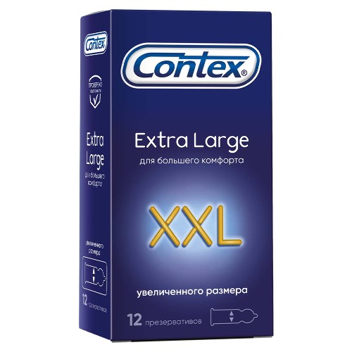 Купить Contex XXL презервативы Extra Large, увеличенного размера, 12 шт. цена