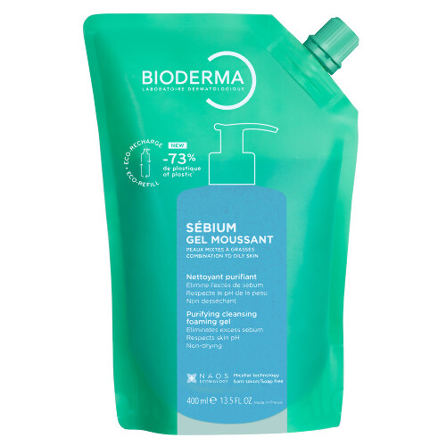 Bioderma sebium гель очищающий 400 мл/сменный блок