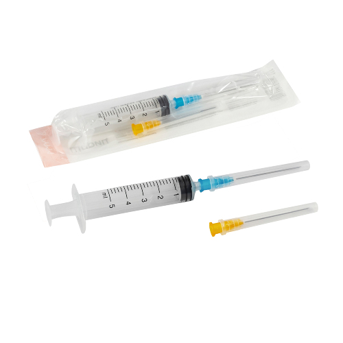 Шприц 5 мл 3-х комп c двумя иглами 25g (0,5x38 мм) tw и 23g (0,6x38 мм) 10 шт./цзянсу чжиюй/
