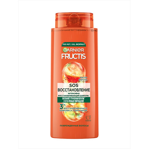 Купить Garnier fructis sos восстановление укрепляющий шампунь 700 мл цена