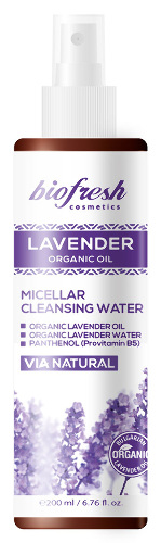 Biofresh lavender organic oil мицеллярная вода очищающая 200 мл