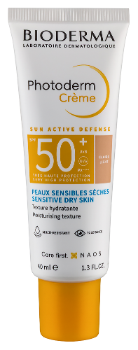 Bioderma photoderm claire тональный крем солнцезащитный spf 50+ 40 мл/светлый оттенок