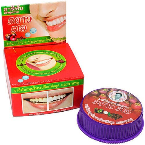 Купить 5 Star cosmetic травяная зубная паста с экстрактом мангостина 25 гр цена
