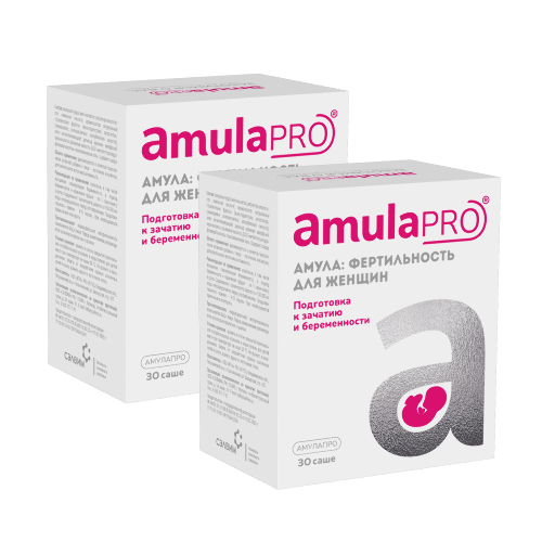 Набор из 2х упаковок Amulapro амула фертильность д/женщин саше №30 - со скидкой