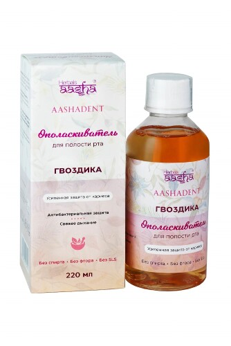 Купить Aasha herbals ополаскиватель для полости рта гвоздика 220 мл цена