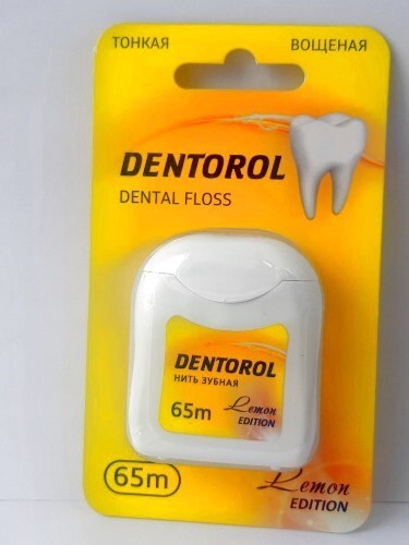 Купить Dentorol зубная нить лимон 65 м цена