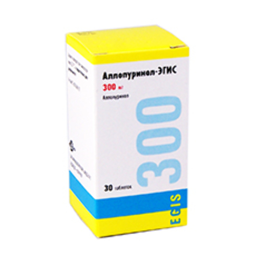 Аллопуринол-эгис 300 мг 30 шт. таблетки