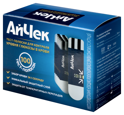 Тест-полоски айчек 100 шт.