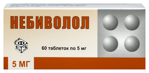 Небиволол 5 мг 60 шт. таблетки