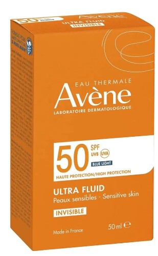 Avene флюид для лица солнцезащитный ультралегкий невидимый spf50 50 мл