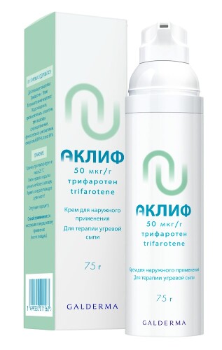 Аклиф 50 мкг/г флакон крем для наружного применения 75 гр - цена 4722 руб., купить в интернет аптеке в Москве Аклиф 50 мкг/г флакон крем для наружного применения 75 гр, инструкция по применению