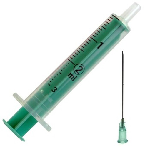Шприц 2 мл инжект люэр дуо 2-х комп с иглой 23g 0,6х30 мм 100 шт.