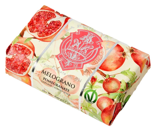 La florentina мыло туалетное твердое гранат 200 гр