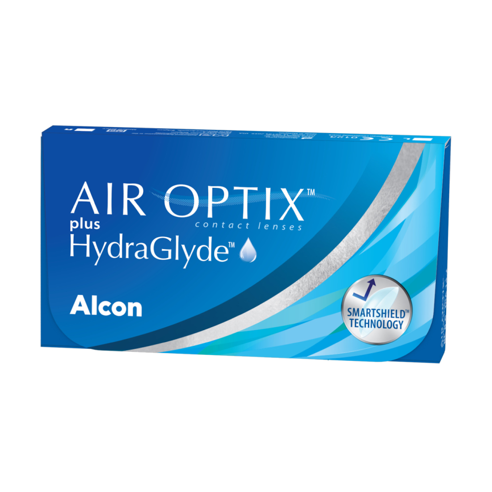 Изображение товара Контактные линзы Alcon air optix plus hydraglyde 6 шт. мягкие для коррекции зрения до 1,50 диоптрий