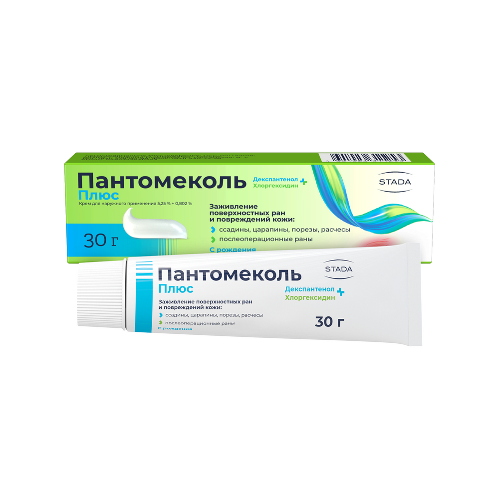 Пантомеколь плюс 5,25%+0,802% крем для наружного применения 30 гр - цена  329.10 руб., купить в интернет аптеке в Уфе Пантомеколь плюс 5,25%+0,802%  крем для наружного применения 30 гр, инструкция по применению