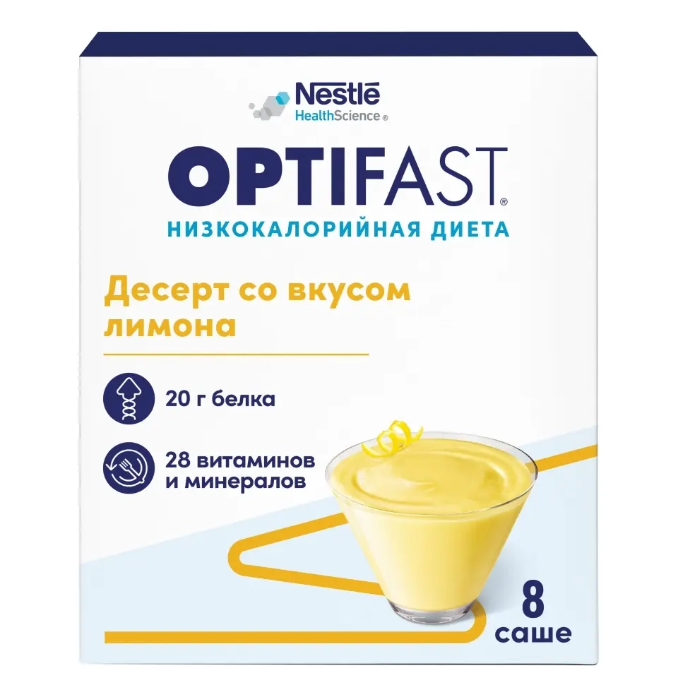 Nestle Оптифаст десерт со вкусом лимона 424 гр инструкция по применению