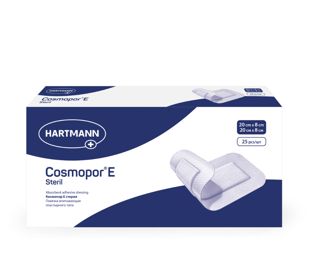 Изображение товара Повязка cosmopor e steril 20х8 см 25 шт. для послеоперационного ухода