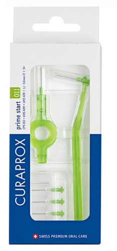 Изображение товара Curaprox ершики межзубные cps011 prime start 5 шт./набор с держателями uhs 409 и uhs 470