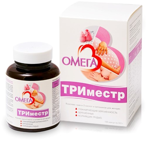 Изображение товара Омега-3 триместр 120 шт. капсулы массой 500 мг