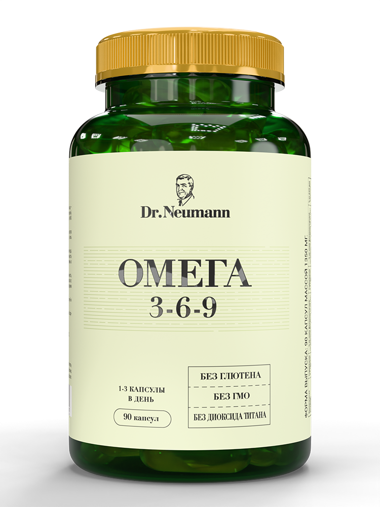 Изображение товара Dr Neumann Омега 3-6-9 капсулы по 1350 мг, 90 шт.