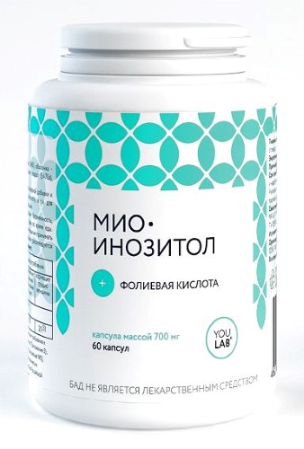 МИО-ИНОЗИТОЛ+ФОЛИЕВАЯ КИСЛОТА N60 КАПС МАССОЙ 700МГ инструкция по применению