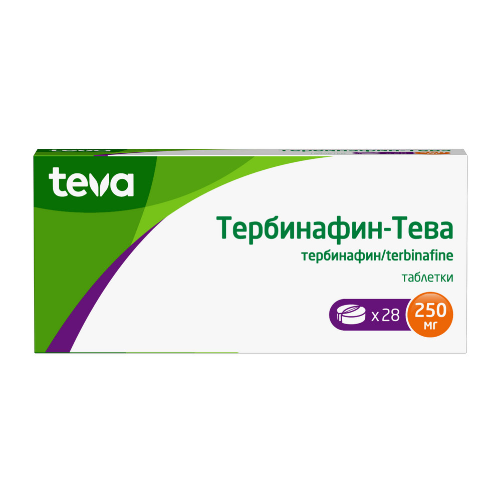 Изображение товара Тербинафин-Тева 250 мг таблетки для лечения микозов 28 шт.