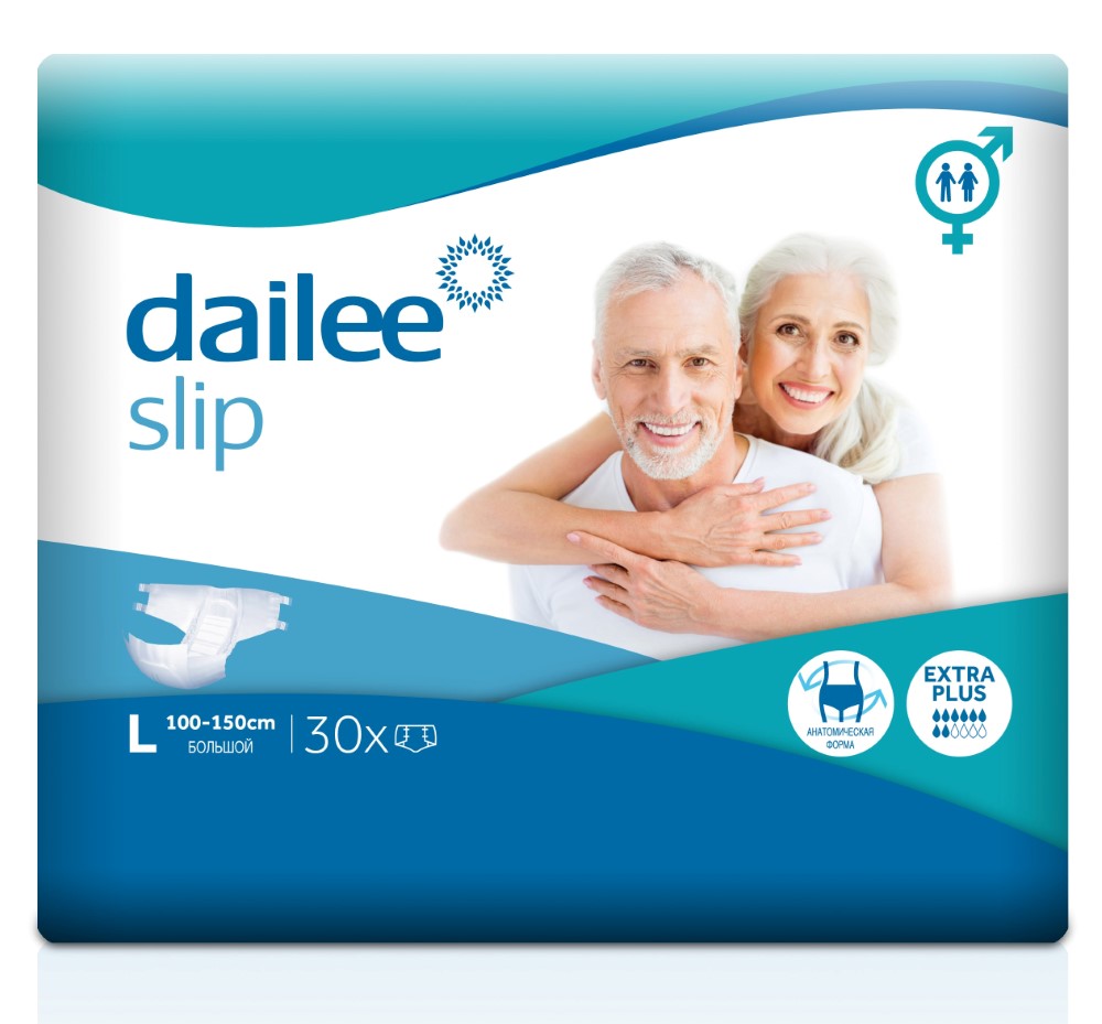 Изображение товара Dailee подгузники для взрослых для людей со средней степенью недержания EXTRA PLUS Large/большой 30 шт.