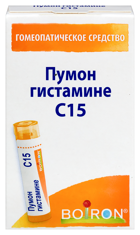 Изображение товара Пумон гистамине C15 гомеопатический препарат гранулы 4 гр