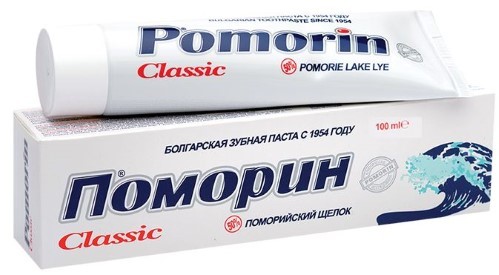 POMORIN CLASSIC ЗУБНАЯ ПАСТА БЕЗ ФТОРА 100,0 инструкция по применению
