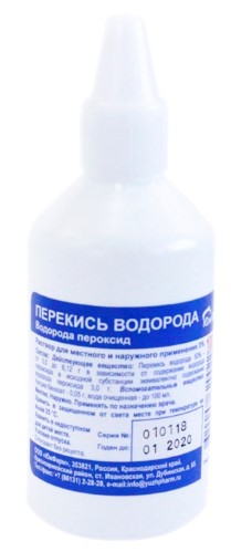 ПЕРЕКИСЬ ВОДОРОДА 3% 100МЛ ФЛАК Р-Р Д/МЕСТ/НГАРУЖ ПРИМ ПЛАСТИК инструкция по применению