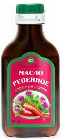 Mirrolla репейное масло с красным перцем 100 мл инструкция по применению
