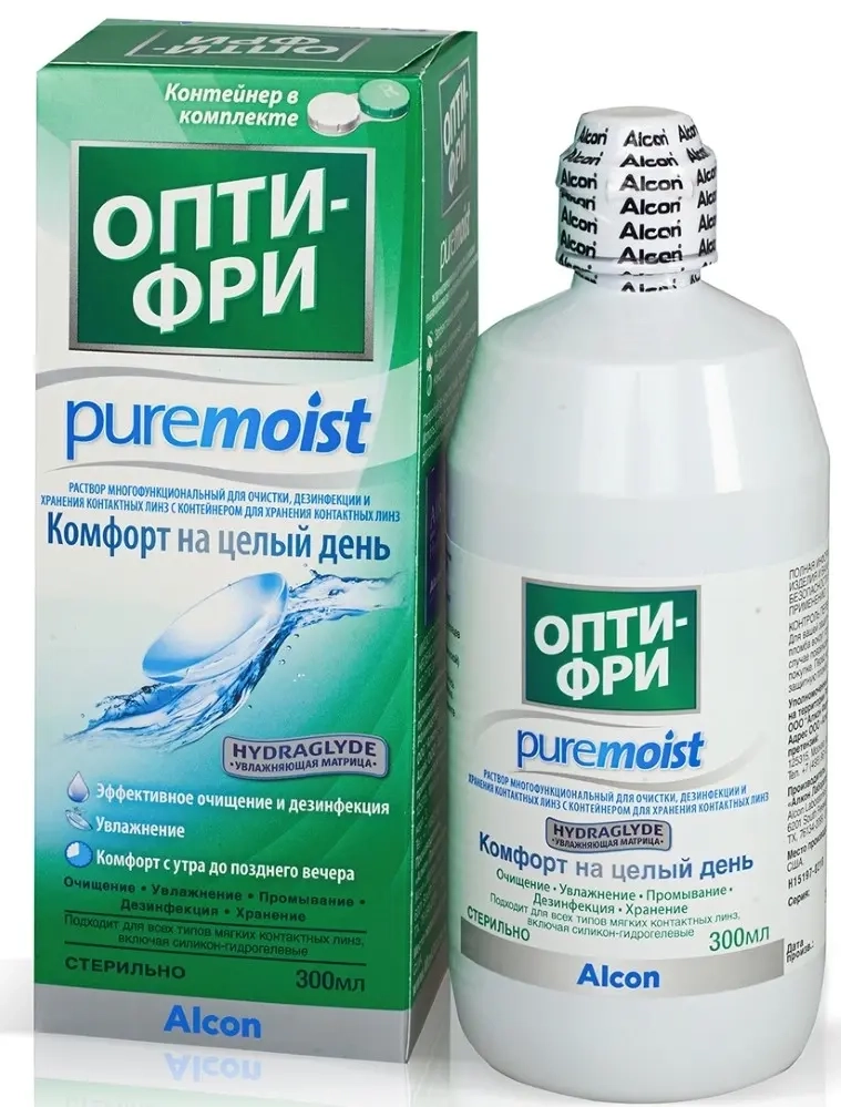 Опти-фри pure moist раствор для линз 300 мл инструкция по применению