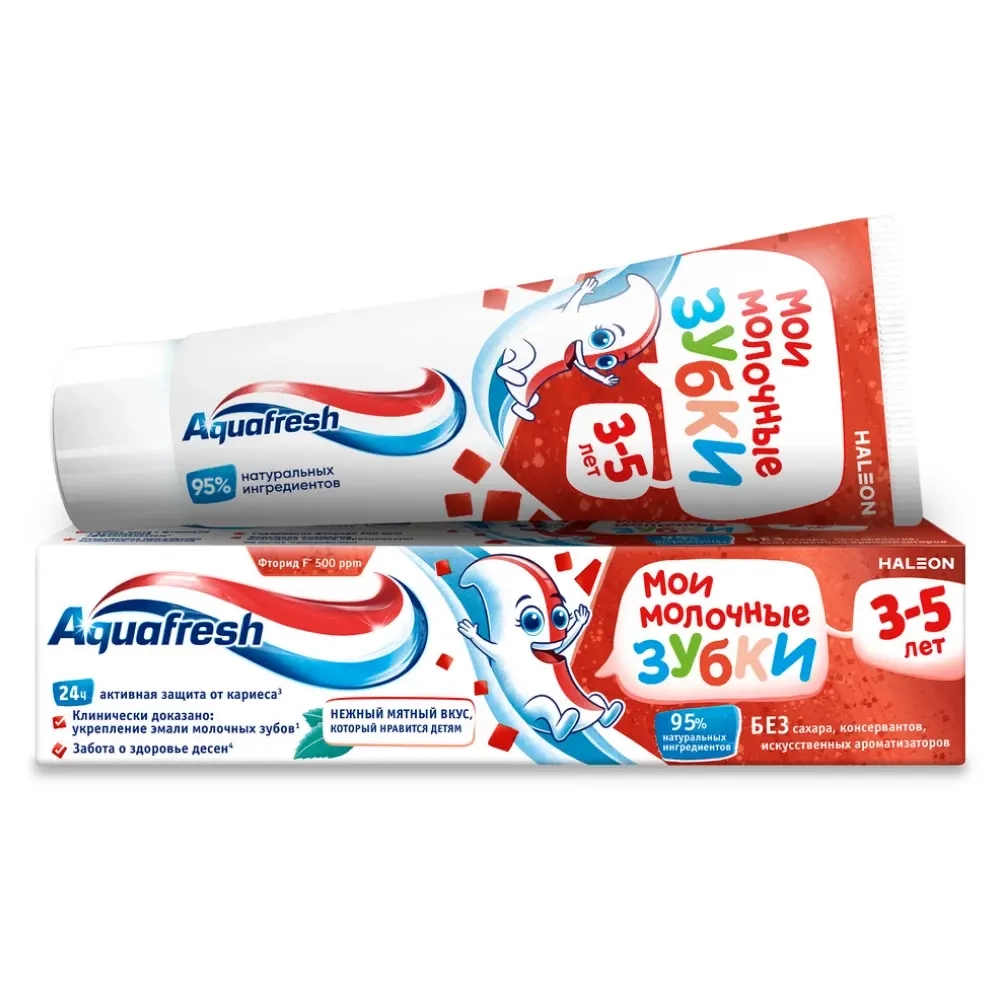 Aquafresh зубная паста мои молочные зубки 50 мл/3-5 лет инструкция по применению