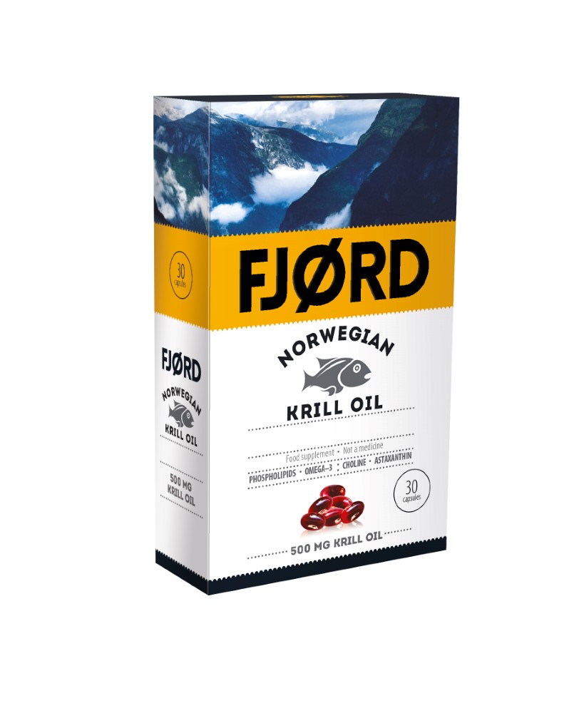 Изображение товара Fjord норвежский крилевый жир 30 капсул для здоровья сердечно-сосудистой и мозговой деятельности