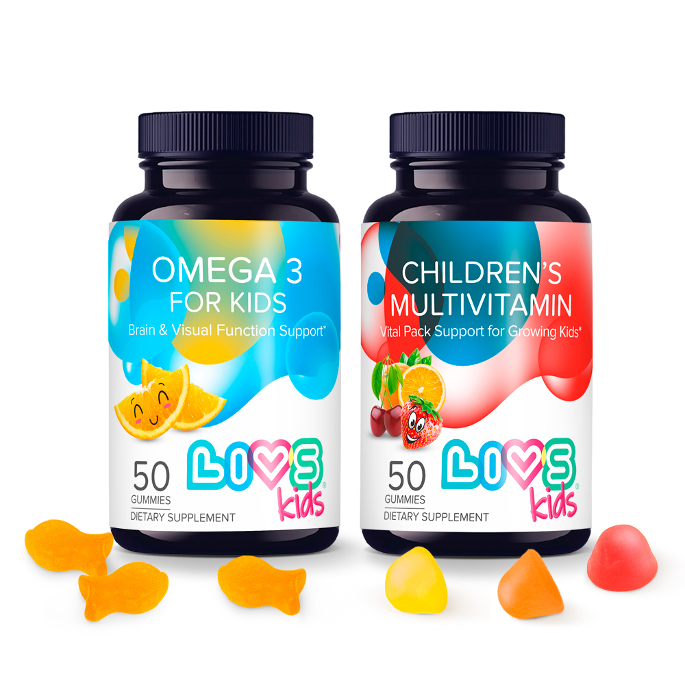 Изображение товара Набор LIVS Мультивитаминный комплекс + Омега-3 для детей в мармеладной форме