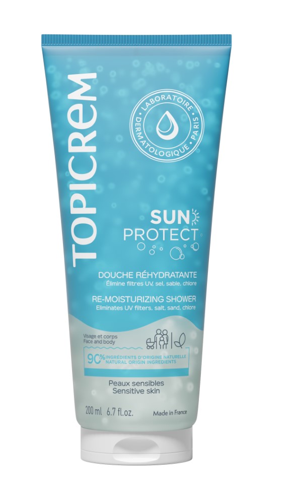 Изображение товара Topicrem sun protect гель для душа увлажняющий 200 мл для всей семьи