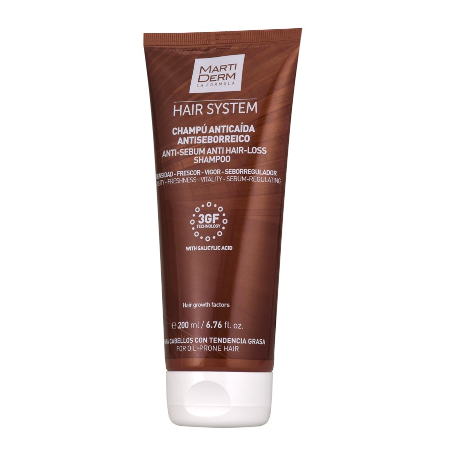 MARTIDERM HAIR SYSTEM ШАМПУНЬ ПРОТИВ ВЫПАДЕНИЯ ВОЛОС АНТИ-СЕБОРЕЯ 200МЛ инструкция по применению