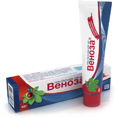 Изображение товара Веноза гель-бальзам для ног 40 г для снятия боли и отеков венозной недостаточности