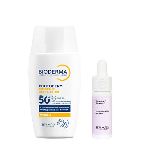 Изображение товара Набор Bioderma Photoderm Xdefense Флюид Солнцезащитный Для Всех Типов Кожи Spf50+ 40мл + Etat Pur Сыворотка С Витамином С 10% 15