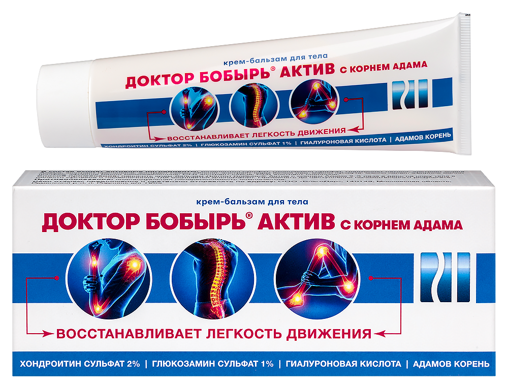 Изображение товара Доктор бобырь актив крем-бальзам для суставов и позвоночника 100 мл