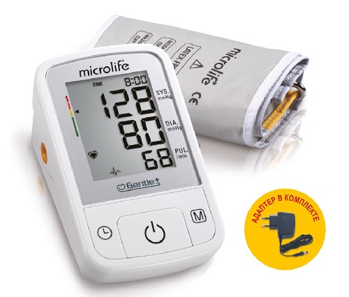 ТОНОМЕТР MICROLIFE BP А2 BASIC С МАНЖЕТОЙ 22-42СМ И АДАПТЕРОМ инструкция по применению