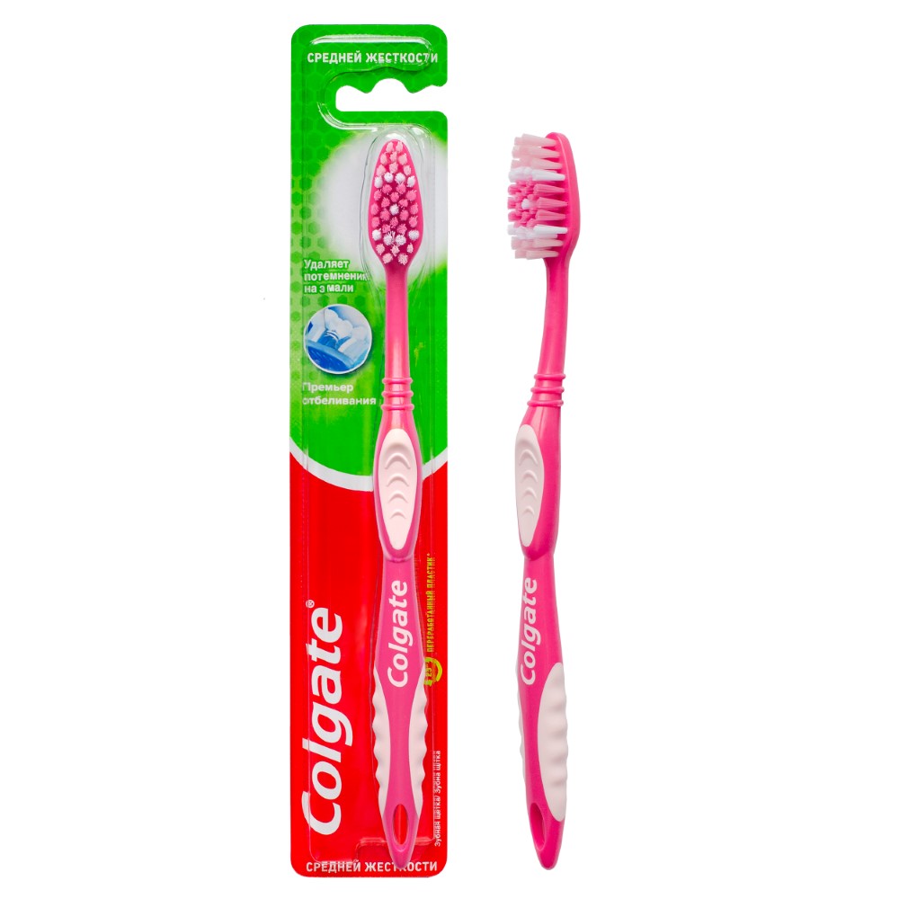Изображение товара Colgate премьер отбеливания зубная щетка/средняя