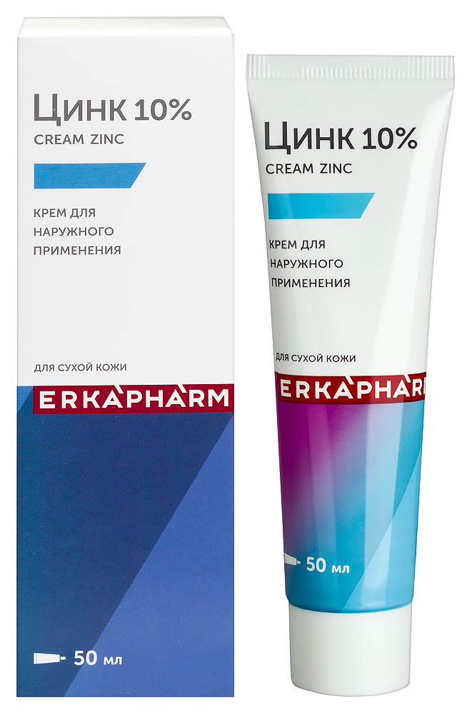 Изображение товара ERKAPHARM КРЕМ ДЛЯ ТЕЛА ДЛЯ СУХОЙ КОЖИ ZINK (ЦИНК) 50МЛ