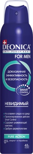 Изображение товара Deonica for men антиперспирант невидимый 200 мл аэрозоль для мужчин