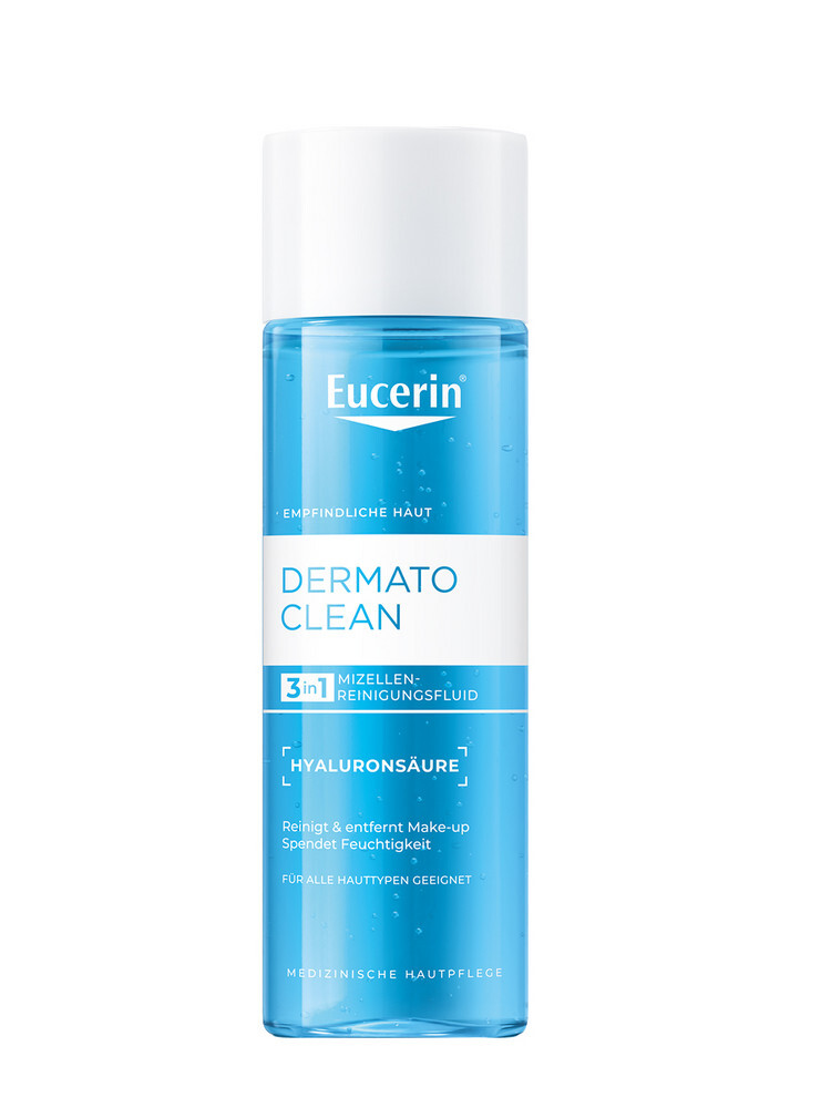 Изображение товара Eucerin dermatoclean освежающий и очищающий мицеллярный лосьон 3 в 1 200 мл Изображение товара Eucerin dermatoclean освежающий и очищающий мицеллярный лосьон 3 в 1 200 мл