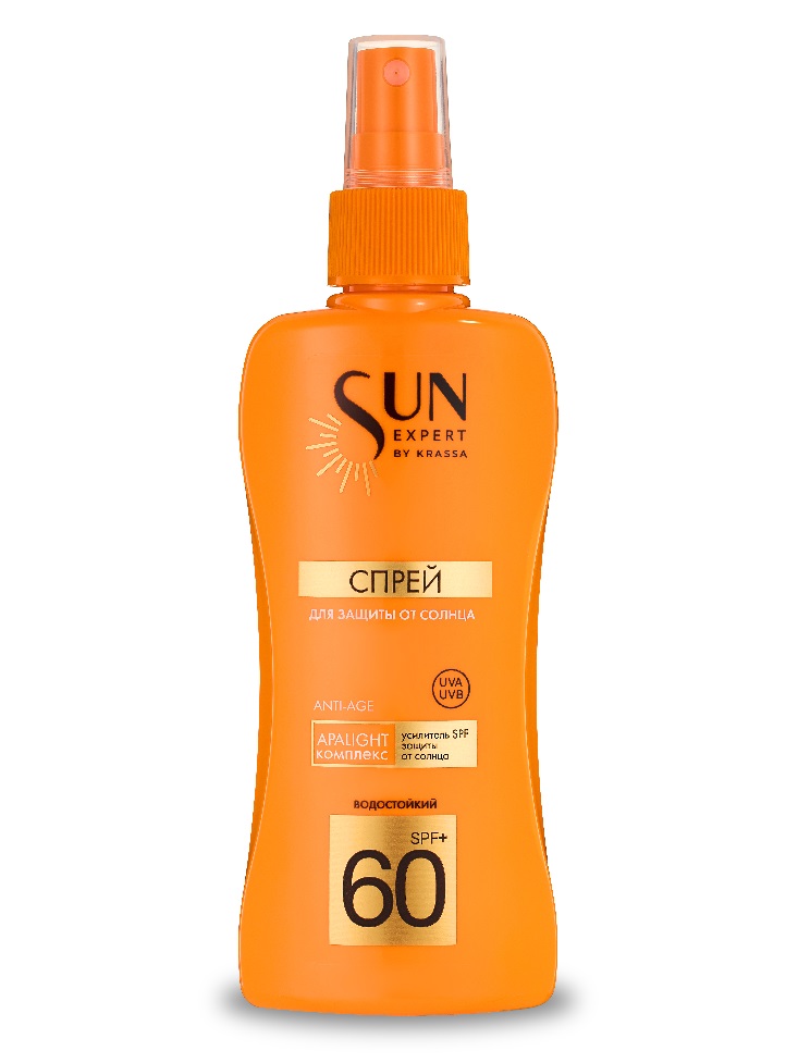 Изображение товара Krassa sun expert спрей для защиты от солнца spf60+ 180 мл