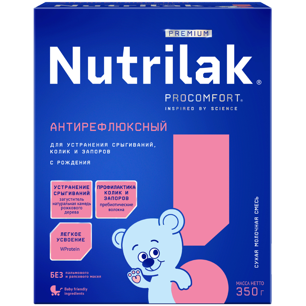 Изображение товара Nutrilak premium антирефлюксная смесь для детей с рождения, 350 г Изображение товара Nutrilak premium антирефлюксная смесь для детей с рождения, 350 г