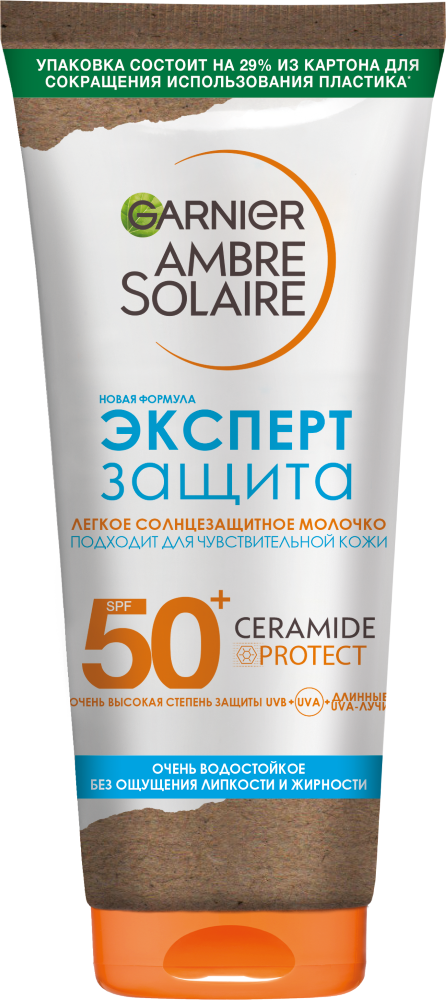 Изображение товара Garnier Ambre Solaire солнцезащитное молочко SPF 50+ 175 мл